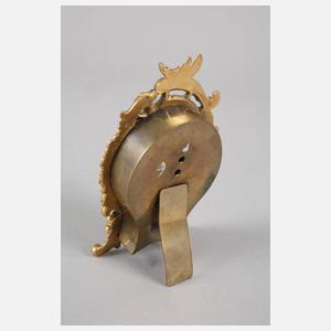 Kleine Tischuhr Emaille