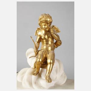 Bronzependule "Amor"