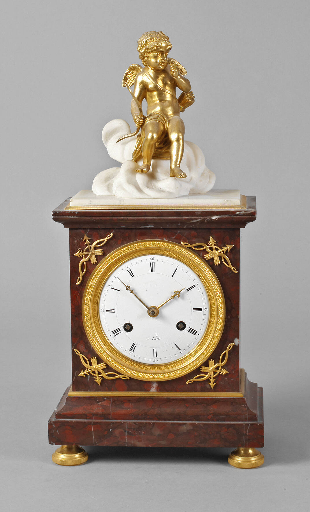 Bronzependule "Amor"