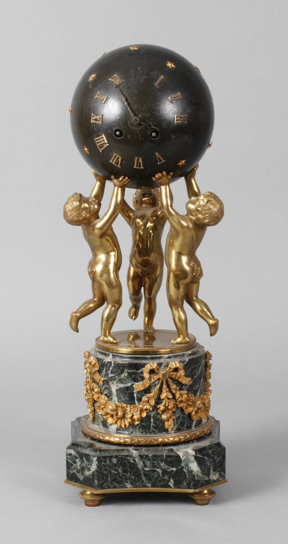 Figurenuhr Bronze