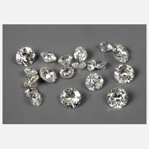 Konvolut geschliffene Diamanten, 1,88 ct