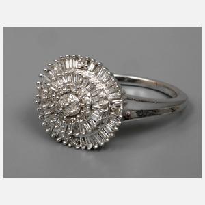 Damenring mit Diamanten