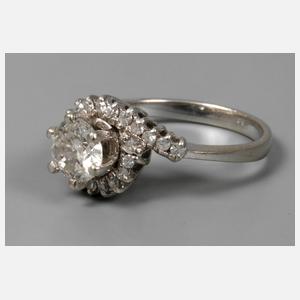 Damenring mit Brillantbesatz