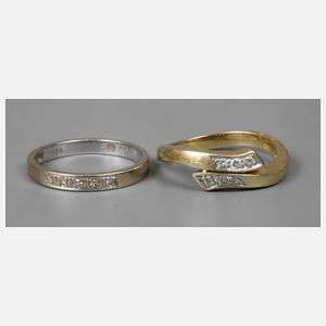 Paar Damenringe