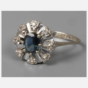 Damenring mit Saphir