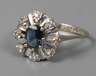 Damenring mit Saphir