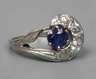 Diamantring mit Saphir