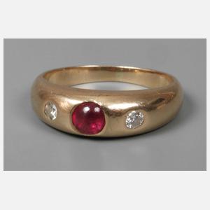 Bandring mit Rubin und Brillanten