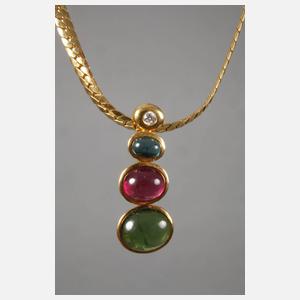 Anhänger mit Turmalinen