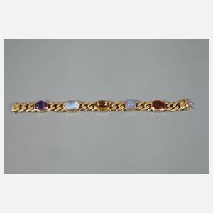 Panzerarmband mit Steinbesatz