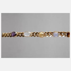 Panzerarmband mit Steinbesatz