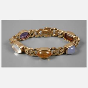 Panzerarmband mit Steinbesatz