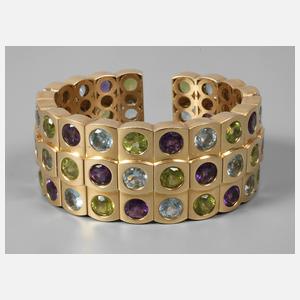 Armspange mit Steinbesatz