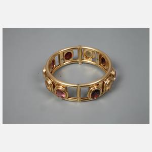 Armreif mit beweglichem Steinbesatz