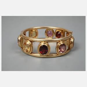 Armreif mit beweglichem Steinbesatz