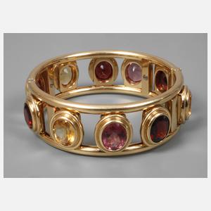 Armreif mit beweglichem Steinbesatz