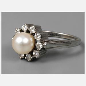 Damenring mit Perle