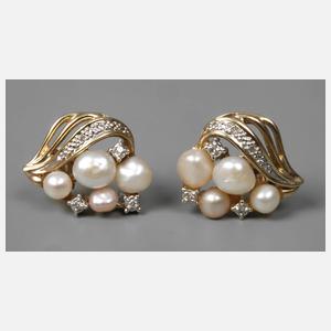 Paar Ohrstecker mit Perlen