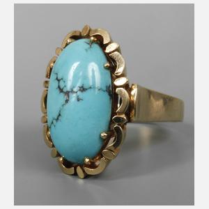 Damenring mit Türkis