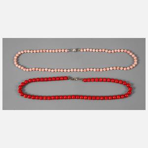 Paar Korallenketten