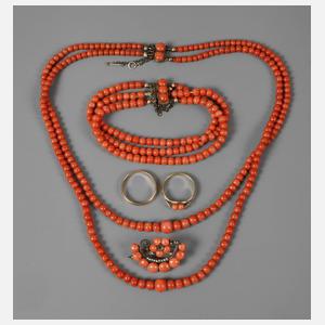Konvolut Korallenschmuck