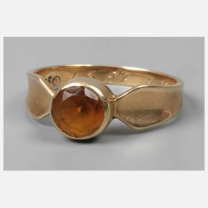 Damenring mit Citrin