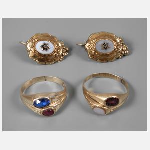 Schmuckkonvolut Biedermeier