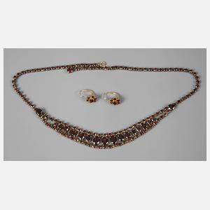 Zwei Teile Granatschmuck