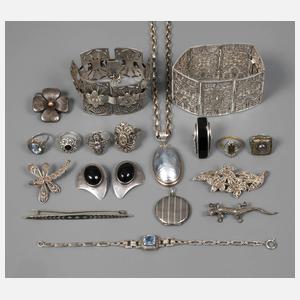 Konvolut Silberschmuck