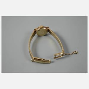Damenuhr Glashütte Gold