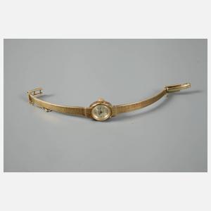 Damenuhr Glashütte Gold