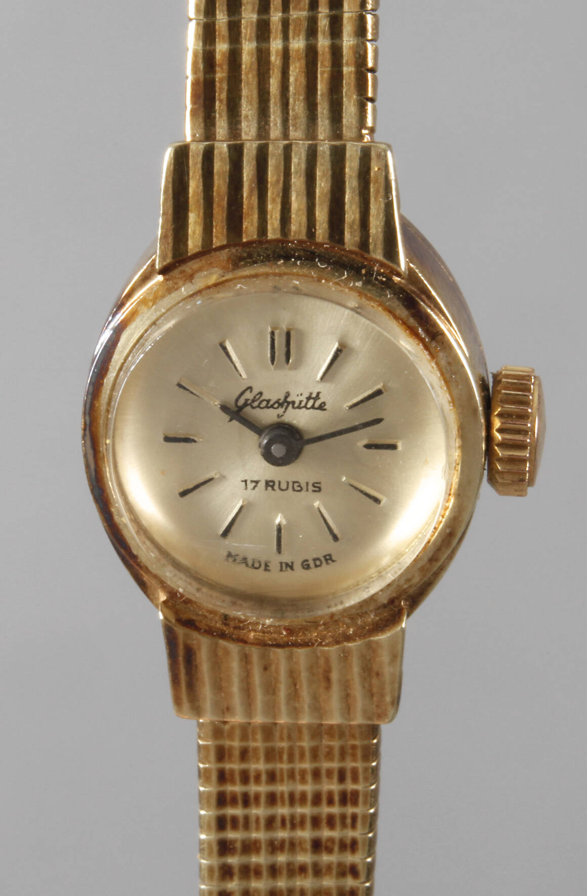 Damenuhr Glashütte Gold