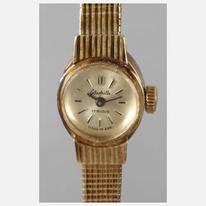 Damenuhr Glashütte Gold