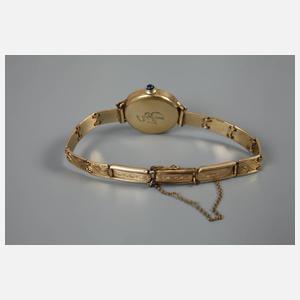 Damenarmbanduhr Gold