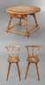 Bauerntisch und zwei Stühle