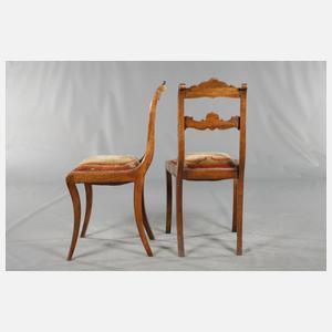 Vier Stühle Spätbiedermeier