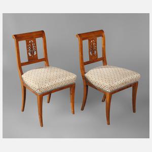 Paar Biedermeierstühle