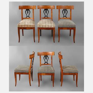 Sechs Stühle Biedermeier