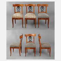 Sechs Stühle Biedermeier111