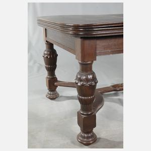 Kulissentisch und sechs Stühle