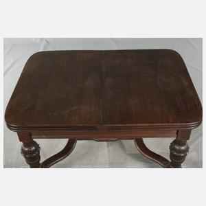 Kulissentisch und sechs Stühle