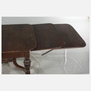 Kulissentisch und sechs Stühle