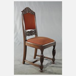 Kulissentisch und sechs Stühle