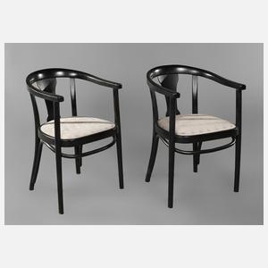 Paar Armlehnstühle Thonet