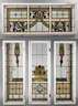 Große Jugendstil-Bleiverglasung