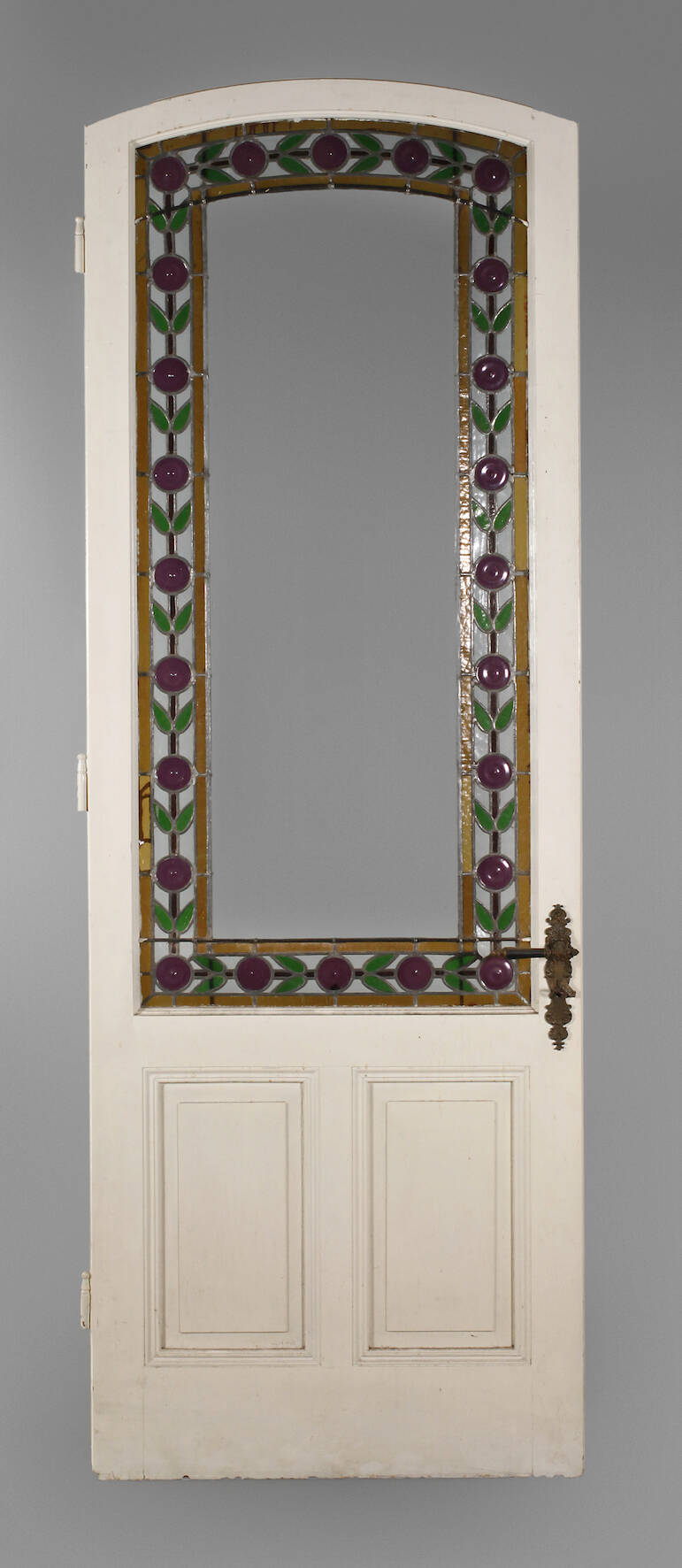 Tür mit Bleiverglasung