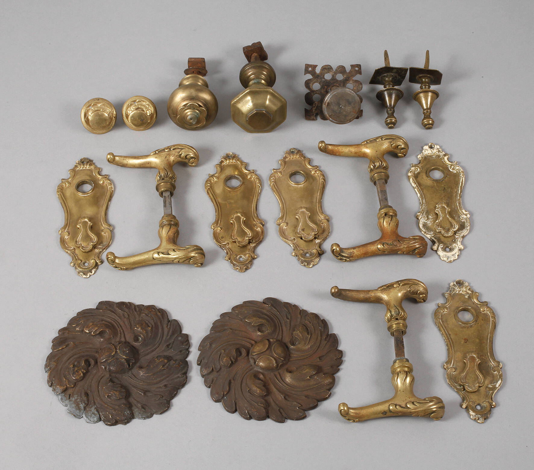 Konvolut Bronzebeschläge