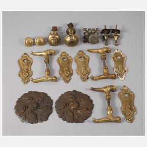 Konvolut Bronzebeschläge