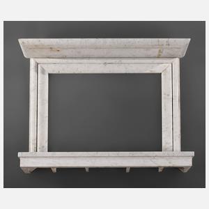 Zwei Kaminumrandungen Marmor