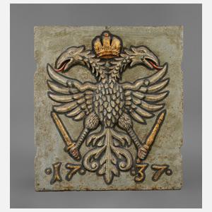 Ofenplatte Eisenguss